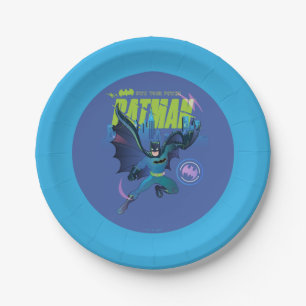 Batman "Own Your Power" City Graphic Paper Plate