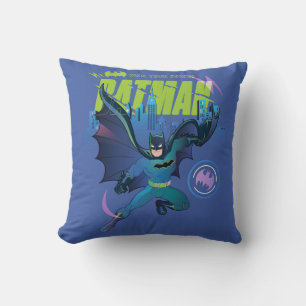 Batman "Own Your Power" City Graphic Throw Pillow