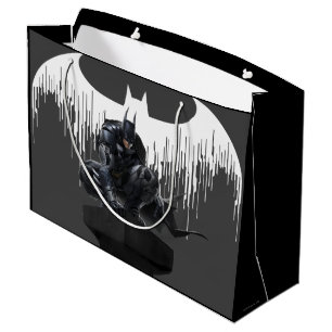 Batman Perched on a Pillar Large Gift Bag