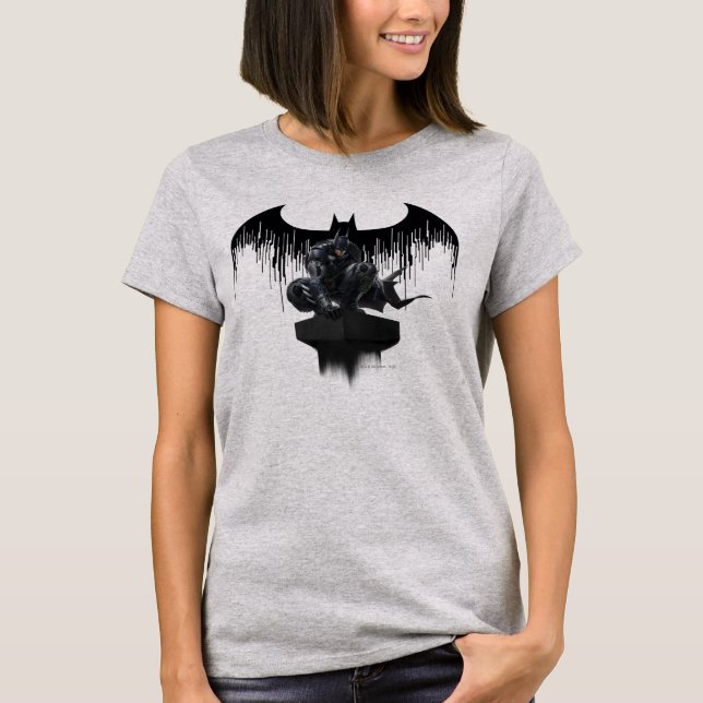Batman Perched on a Pillar T-Shirt (Front)