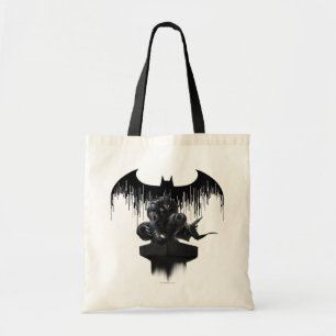 Batman Perched on a Pillar Tote Bag