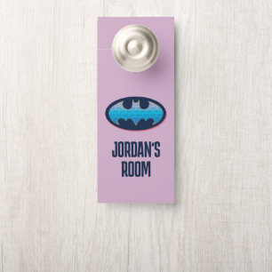 Batman   Pink & Blue Symbol Door Hanger