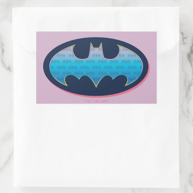 Batman | Pink & Blue Symbol Sticker (Bag)
