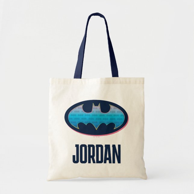 Batman | Pink & Blue Symbol Tote Bag (Front)