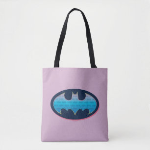 Batman   Pink & Blue Symbol Tote Bag