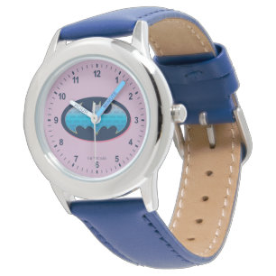 Batman   Pink & Blue Symbol Watch