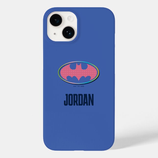 Batman | Pink Polka Dot Logo Case-Mate iPhone Case (Back)