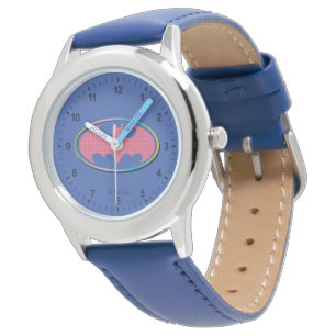 Batman   Pink Polka Dot Logo Watch