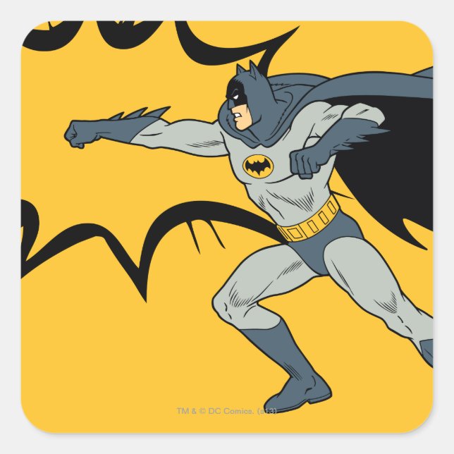 Batman Punch Square Sticker (Front)