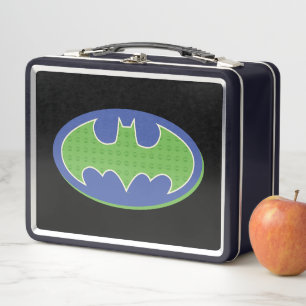 Batman Purple & Green Symbol Metal Lunch Box