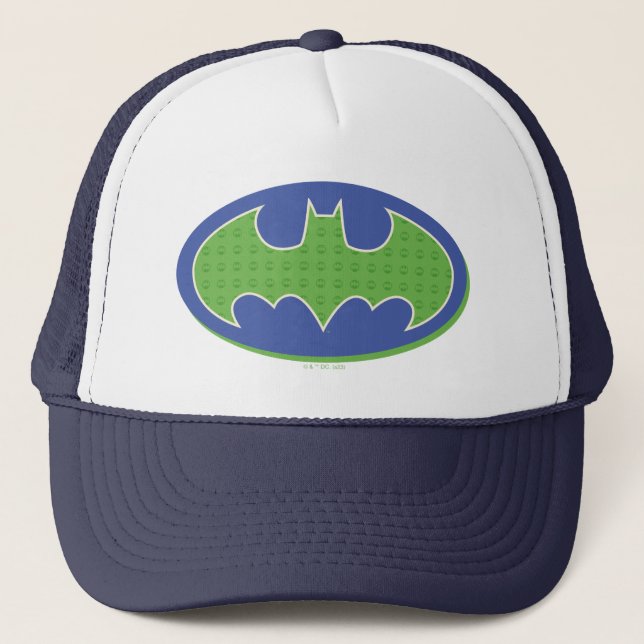 Batman | Purple & Green Symbol Trucker Hat (Front)