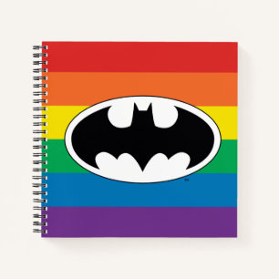 Batman Rainbow Logo Notebook