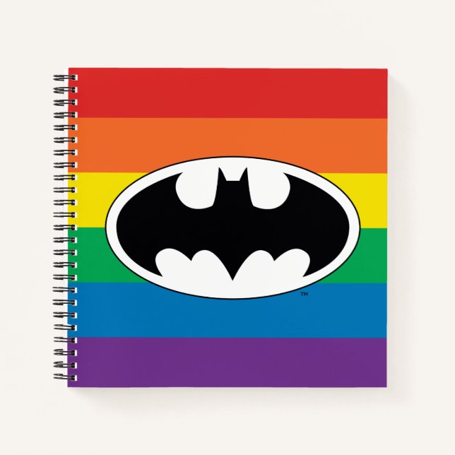 Batman Rainbow Logo Notebook (Front)