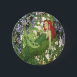 Batman Rebirth Poison Ivy Cover Illustration 2 Inch Round Button<br><div class="desc">Poison Ivy lounges in her garden of thorny vines and wisteria. Relax with a Poison Ivy fleece blanket,  journal in your custom Poison Ivy notebook,  or grab on many other personalized Zazzle products perfect for gifting or treating yourself!</div>