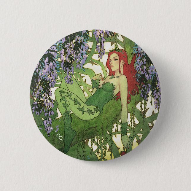 Batman Rebirth Poison Ivy Cover Illustration 2 Inch Round Button (Front)