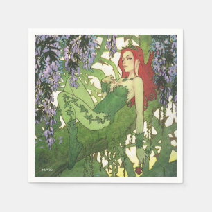 Batman Rebirth Poison Ivy Cover Illustration Napkin