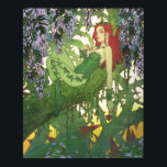 Batman Rebirth Poison Ivy Cover Illustration Poster<br><div class="desc">Poison Ivy lounges in her garden of thorny vines and wisteria. Relax with a Poison Ivy fleece blanket,  journal in your custom Poison Ivy notebook,  or grab on many other personalized Zazzle products perfect for gifting or treating yourself!</div>