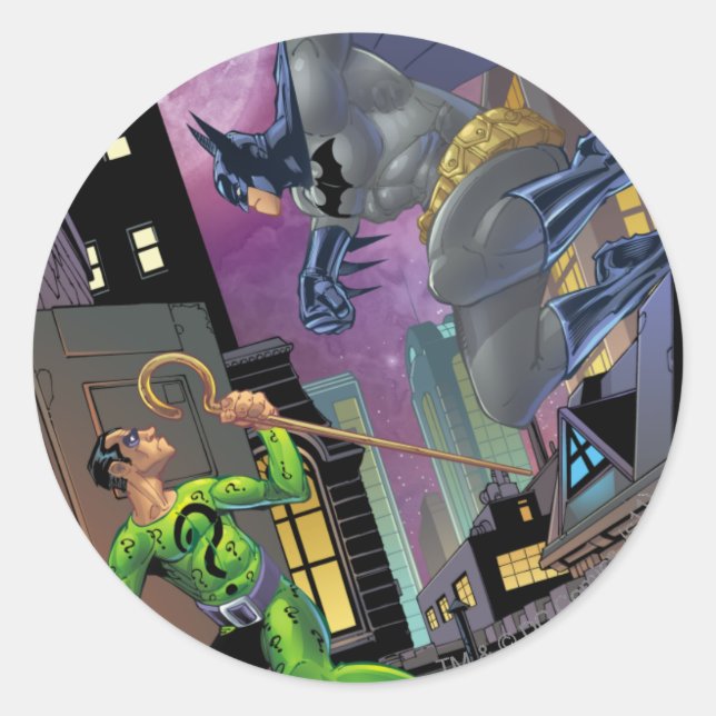 Batman - Riddler Classic Round Sticker (Front)