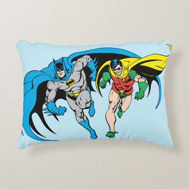 Batman & Robin Decorative Pillow (Front)