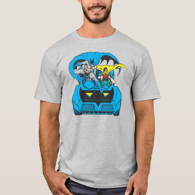 Batman & Robin Ride Batmobile T-Shirt (Front)