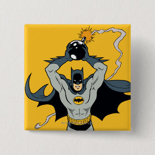 Batman Running With Bomb 2 Inch Square Button