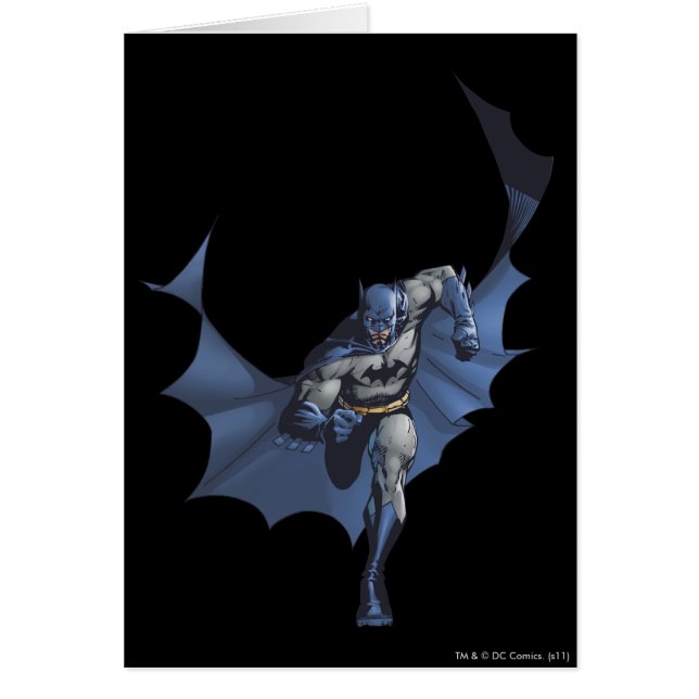 Batman runs with flying cape (Front)