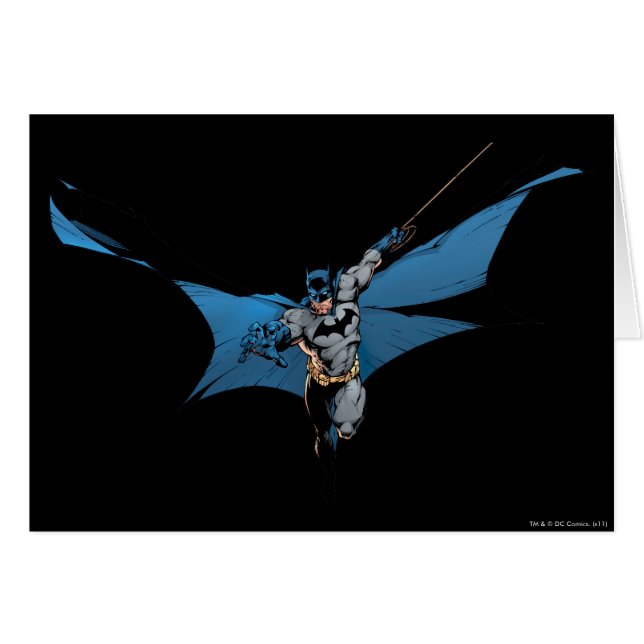 Batman saute avec une corde (Devant horizontal)