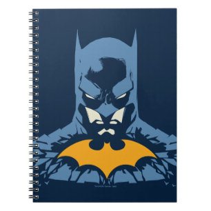 Batman Shattered Bust With Gold Logo Notebook