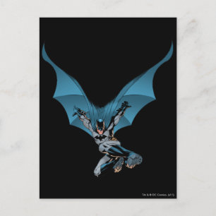 Batman skips in postcard