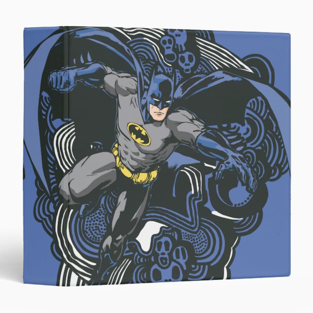 Batman Skulls/Ink Doodle 2 Binder (Front/Spine)