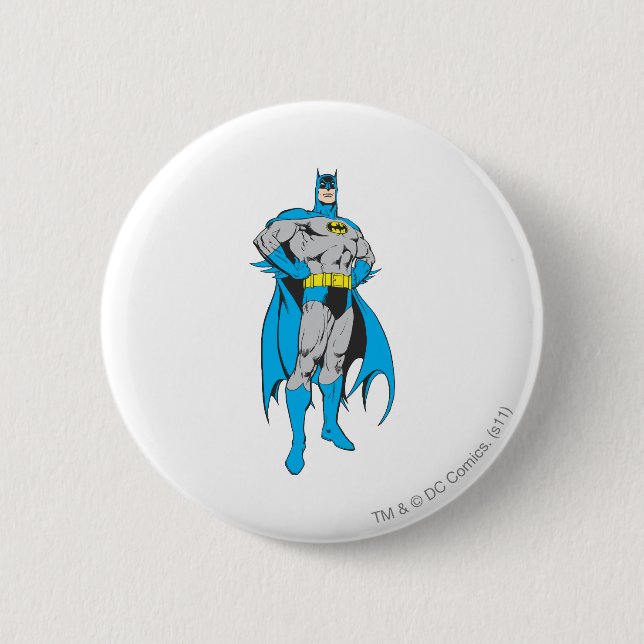 Batman Stands 2 Inch Round Button (Front)