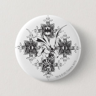 Batman Street Design 2 Inch Round Button