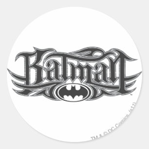 Batman   Stylized Logo Classic Round Sticker