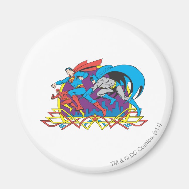 Batman + Superman + Flash Magnet (Front)