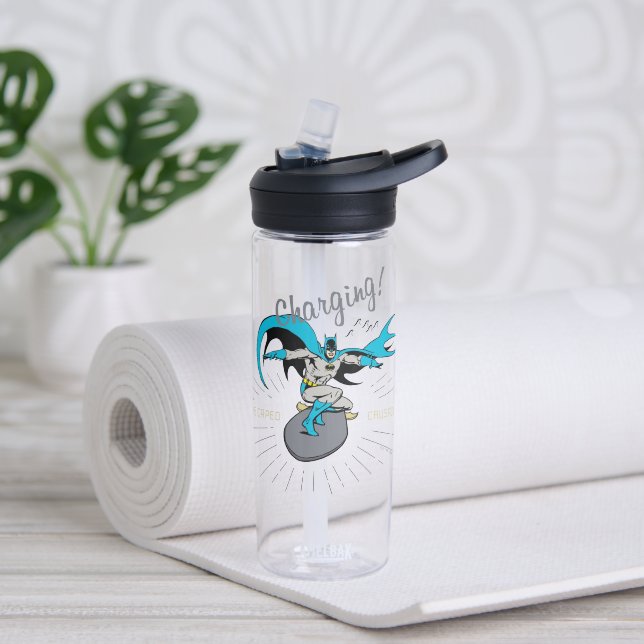 Batman Surfing - Charging! Water Bottle (Yoga)