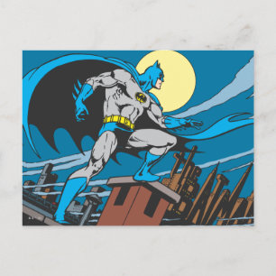 Batman Surveys City Postcard