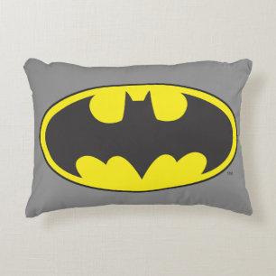 Batman Symbol   Bat Oval Logo Accent Pillow