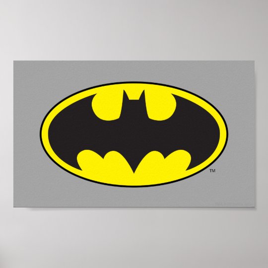 Batman Symbol | Bat Oval Logo Poster | Zazzle.ca