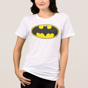 Batman Symbol   Bat Oval Logo Tri-Blend Shirt