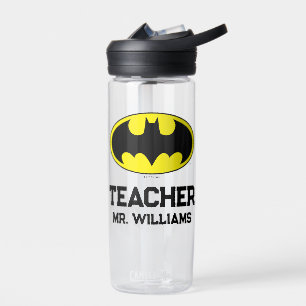 Batman Symbol   Bat Oval Logo Water Bottle