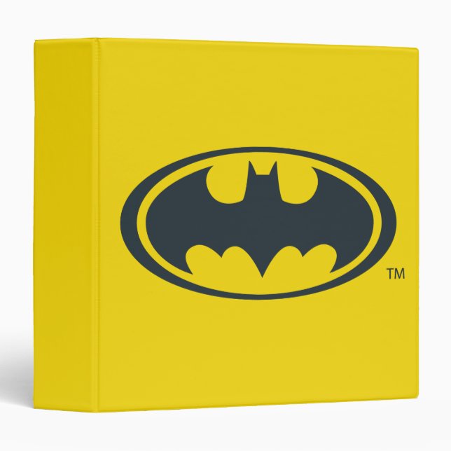 Batman Symbol | Black and White Logo Binder (Front/Spine)
