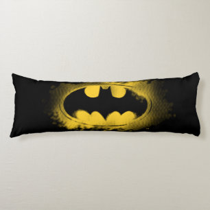 Batman Symbol   Black and Yellow Logo Body Pillow