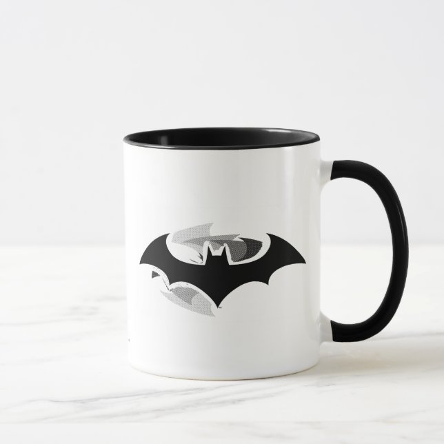 Batman Symbol | Black Shadow Logo Mug (Right)