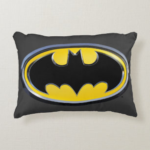 Batman Symbol   Classic Logo Decorative Pillow