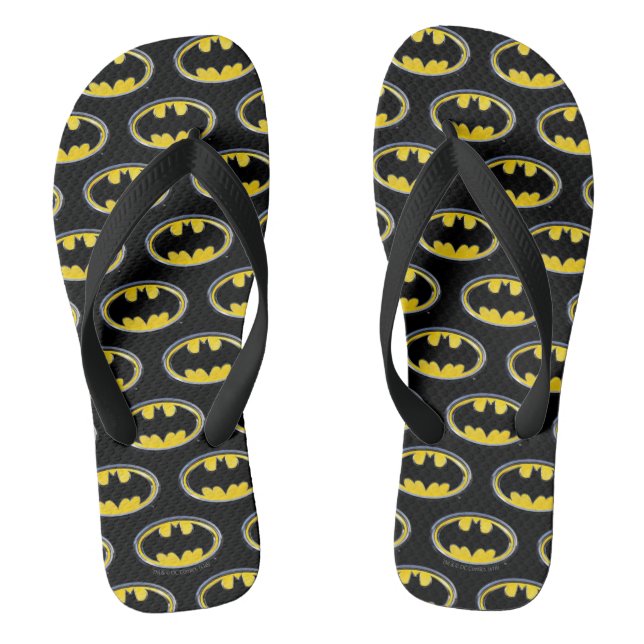Batman Symbol | Classic Logo Flip Flops (Footbed)