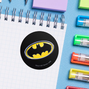 Batman Symbol   Classic Logo Round Sticker