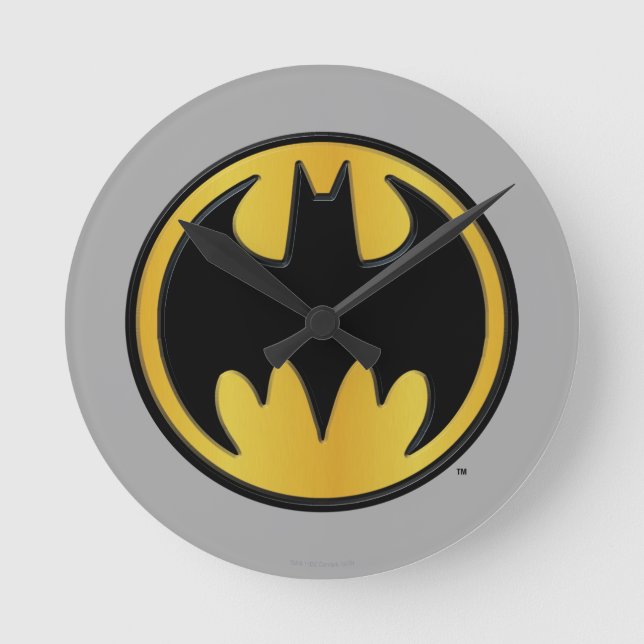 Batman Symbol | Classic Round Logo Clock (Front)