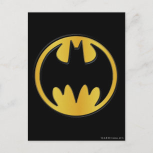 Batman Symbol Classic Round Logo Postcard
