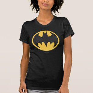 Batman Symbol   Dark Yellow Circle Logo T-Shirt