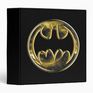 Batman Symbol   Gold Logo Binder